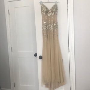 Gold prom dress